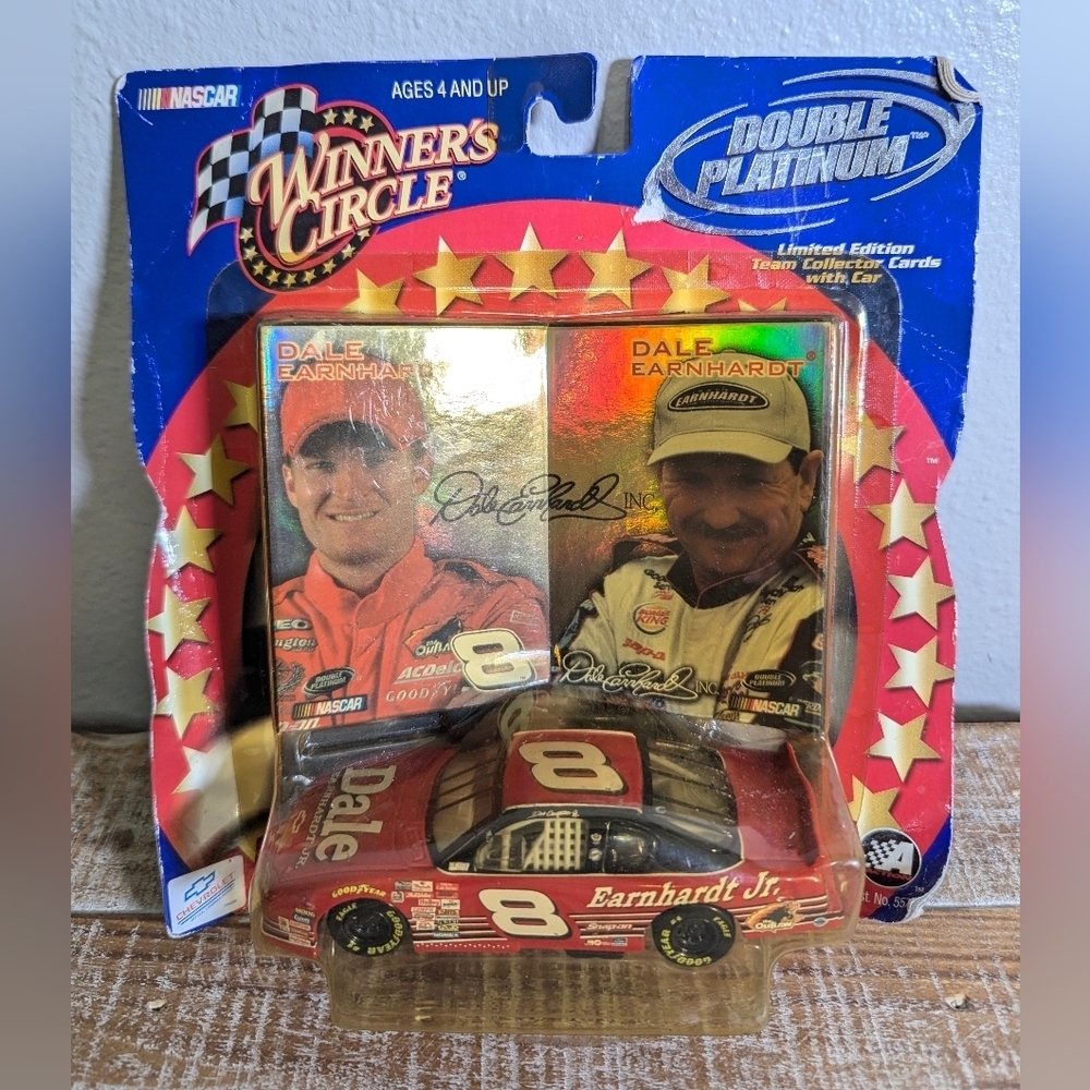 NASCAR limited edition collector cards with car Dale Earnhardt & Jr.